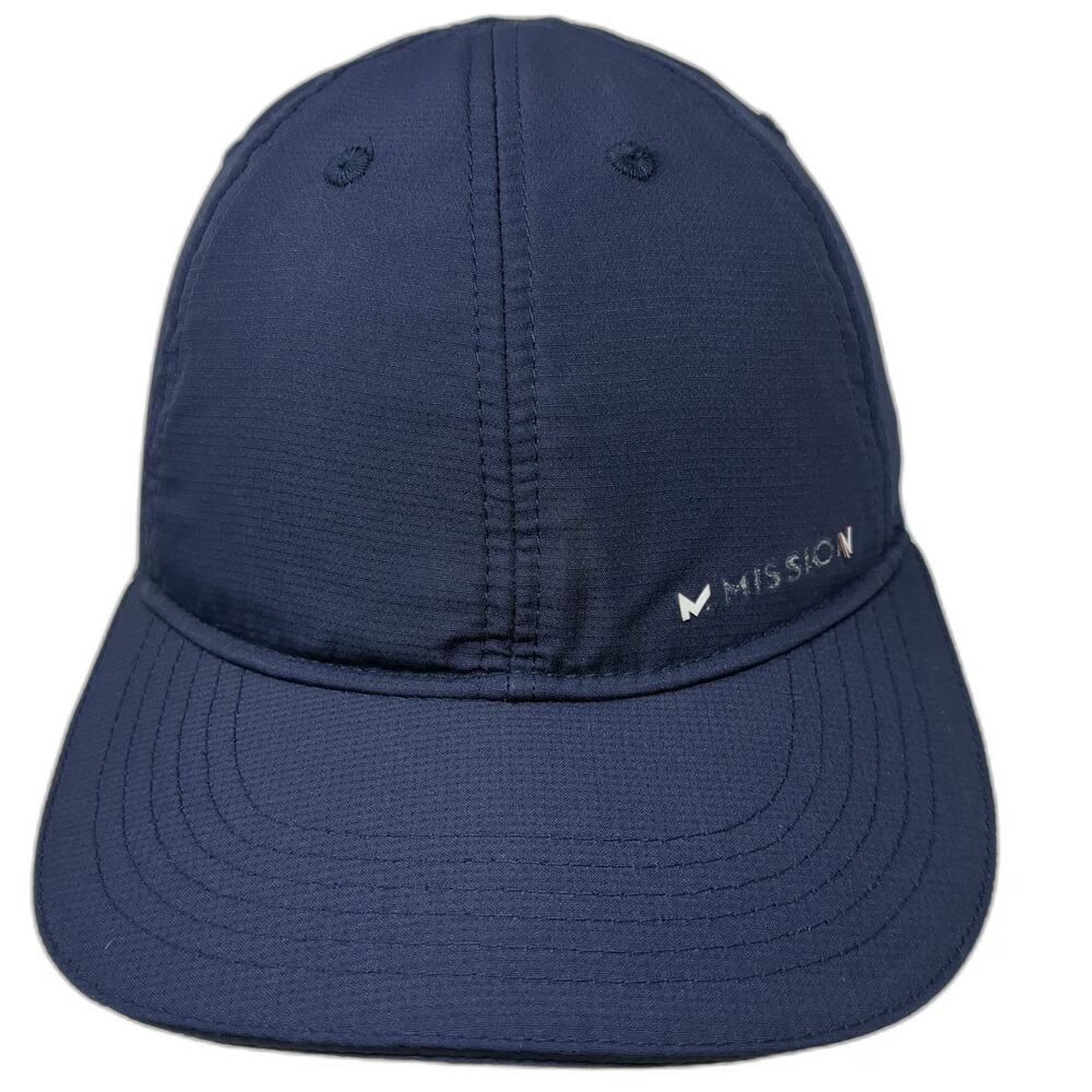 Mission Baseball Cap Blue One Size Adjustable Strapback Cooling Performance Hat